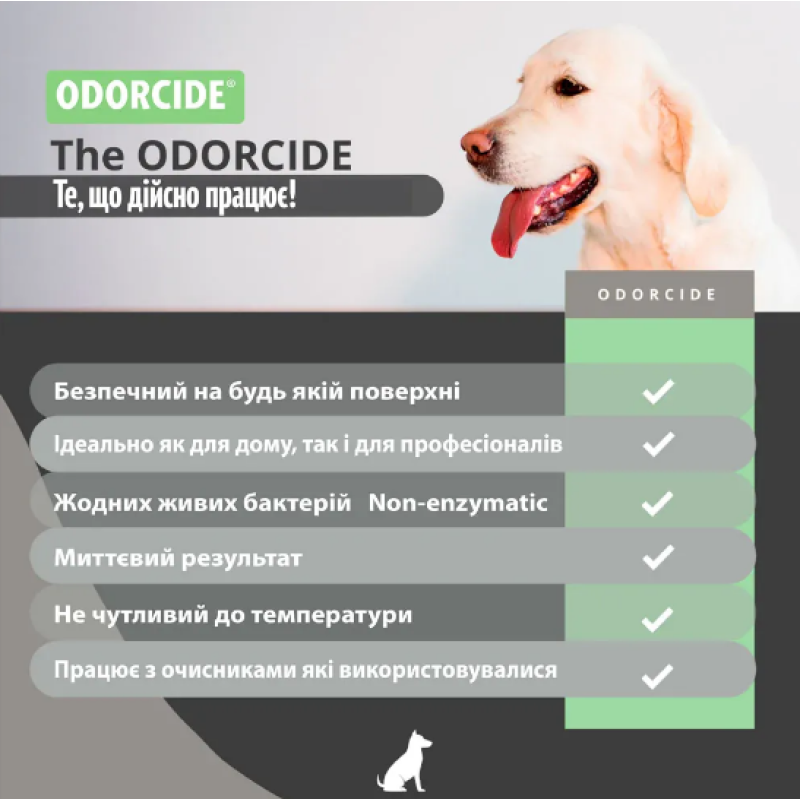 Нейтралізатор запаху органіки, концентрат ODORCIDE® Fresh Scent  474ml
