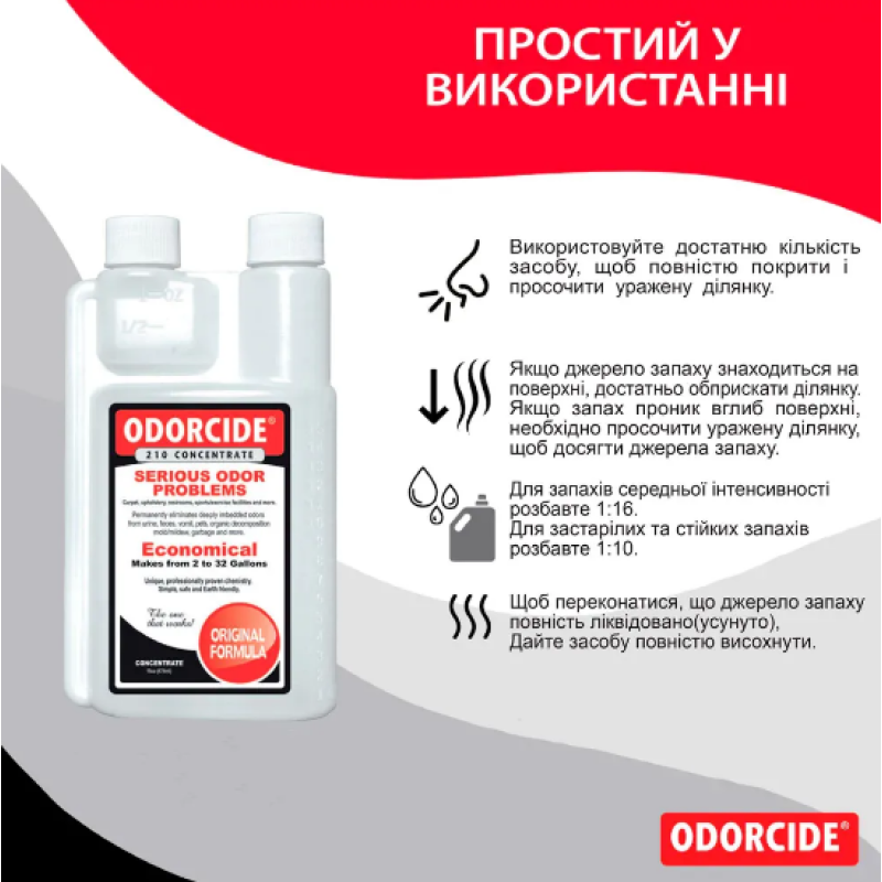 Нейтралізатор запаху органіки, концентрат ODORCIDE® Original 474 ml