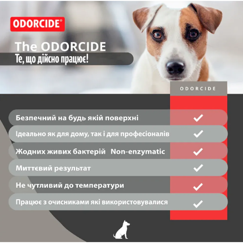 Нейтралізатор запаху органіки, концентрат ODORCIDE® Original 3.8L